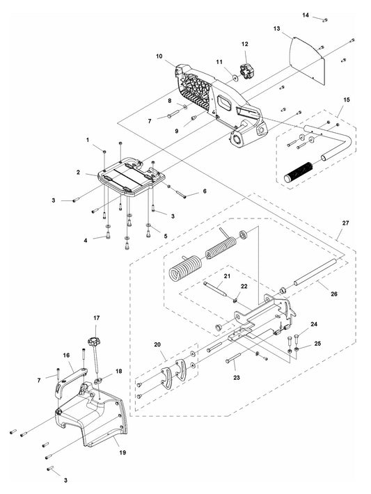 TS 70 Cutting Head Assembly Parts