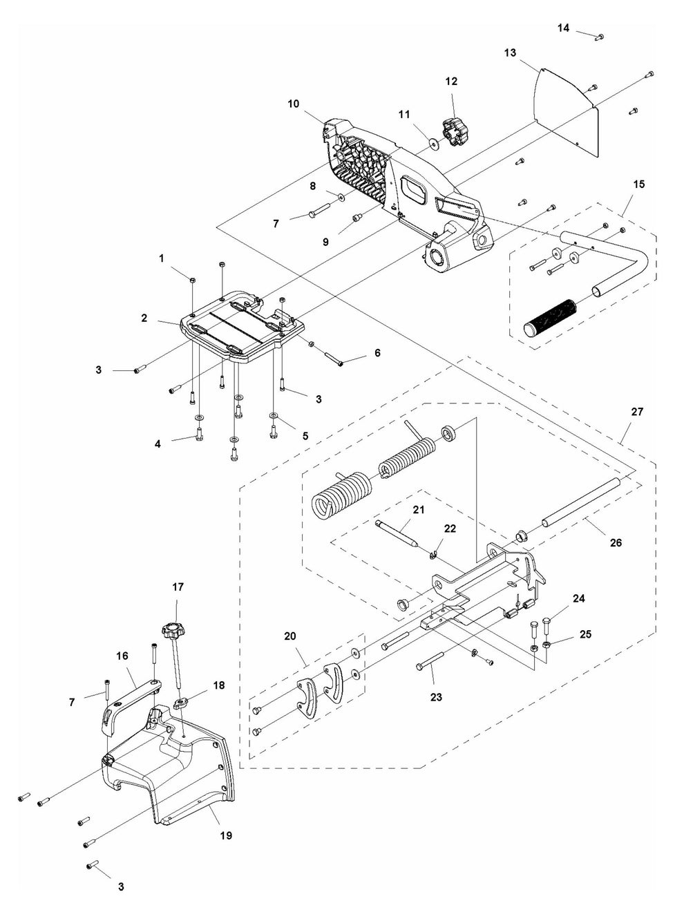 TS 70 Cutting Head Assembly Parts