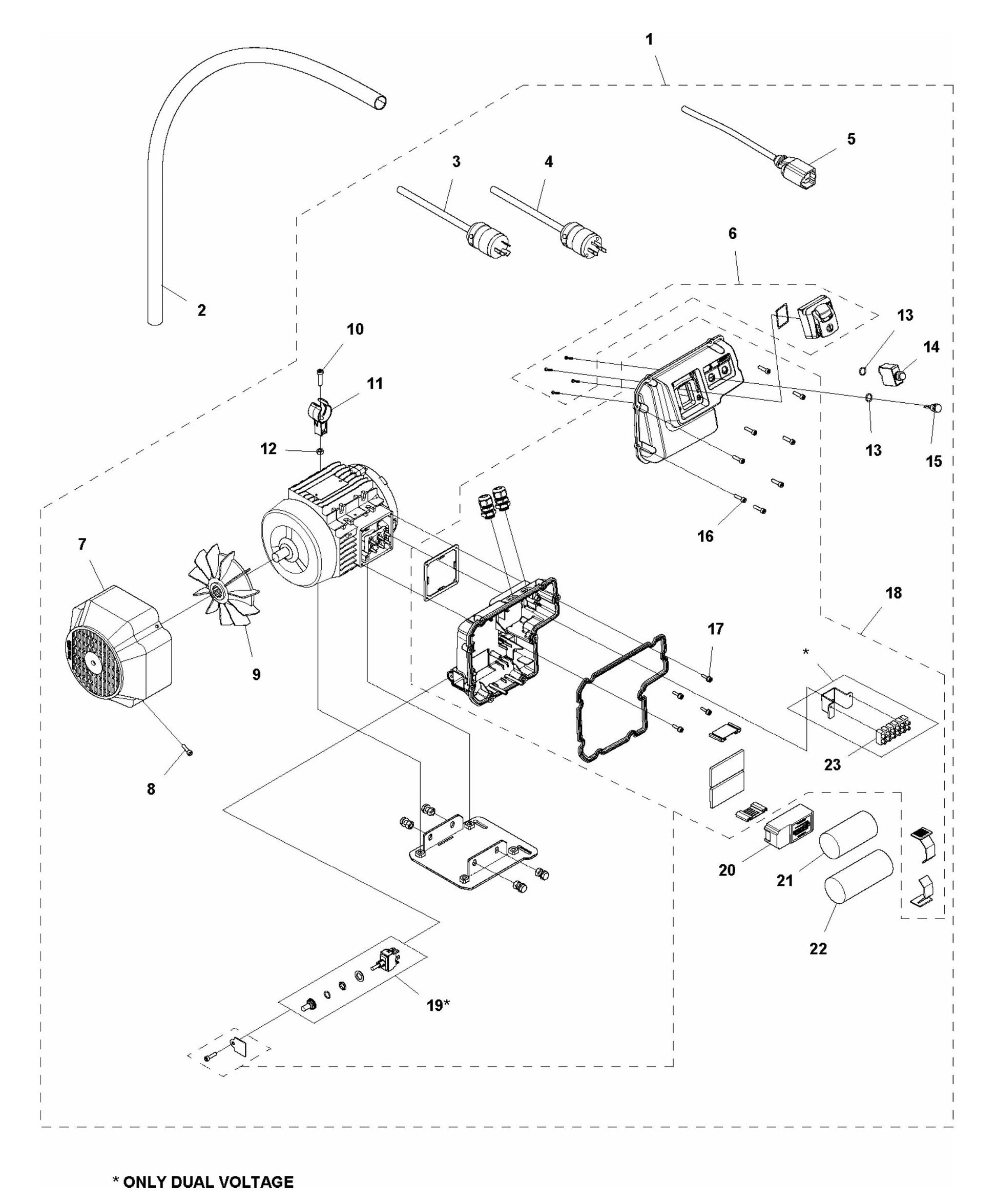 TS 90 Motor Assembly Parts