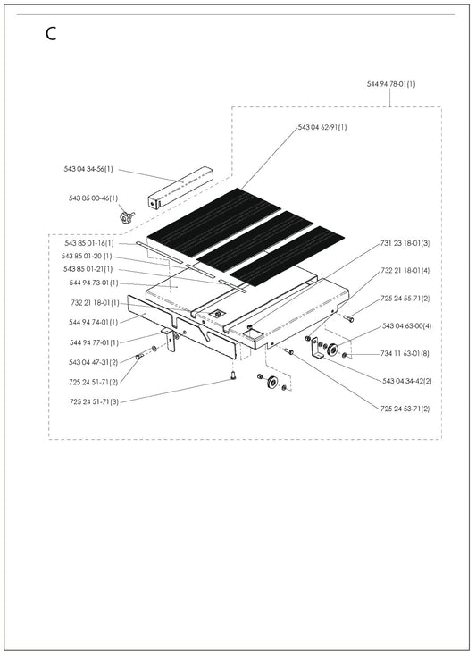 C Parts For TS 300 E By Husqvarna