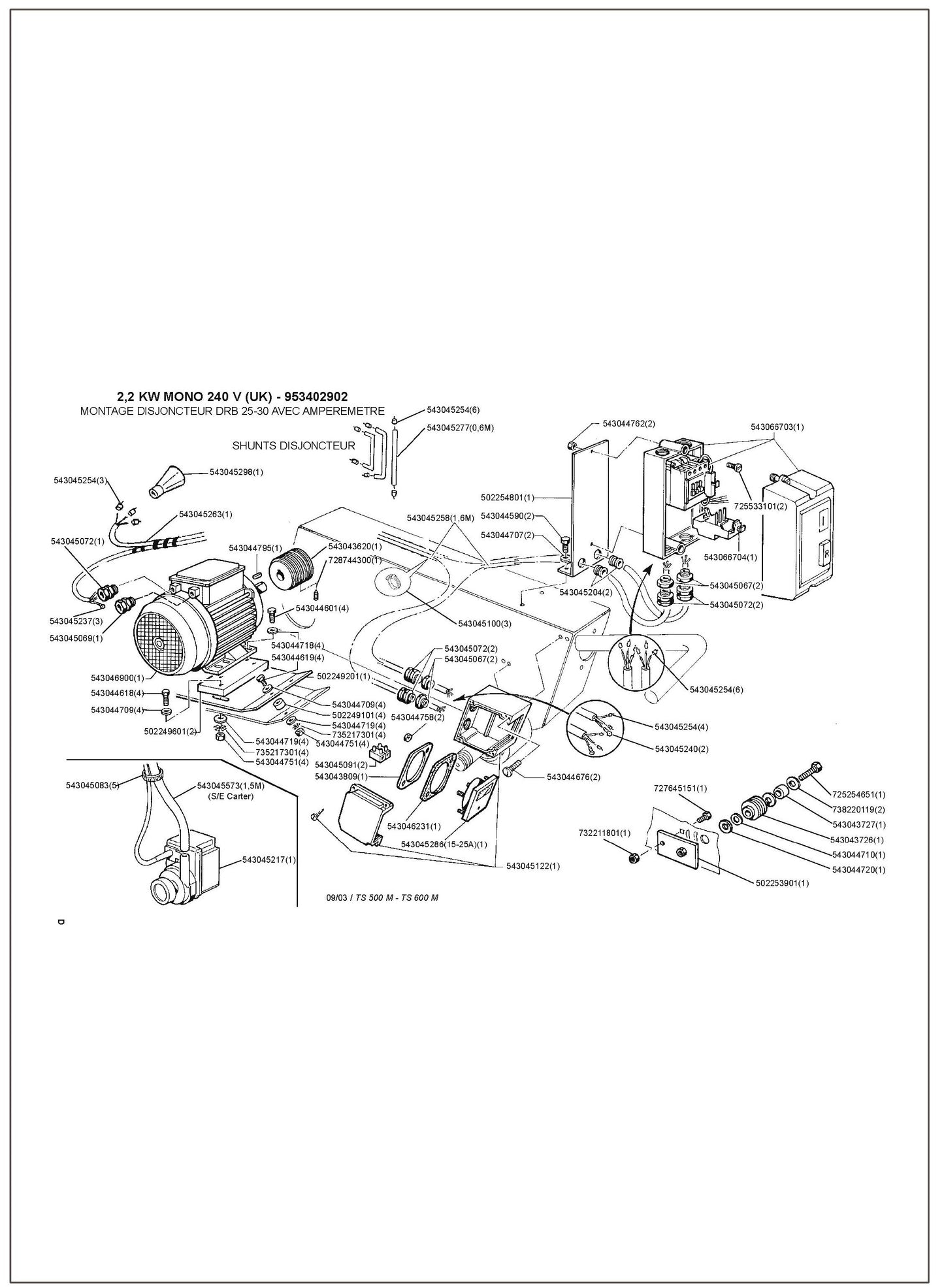 Image 8 Parts For TS 600 M By Husqvarna