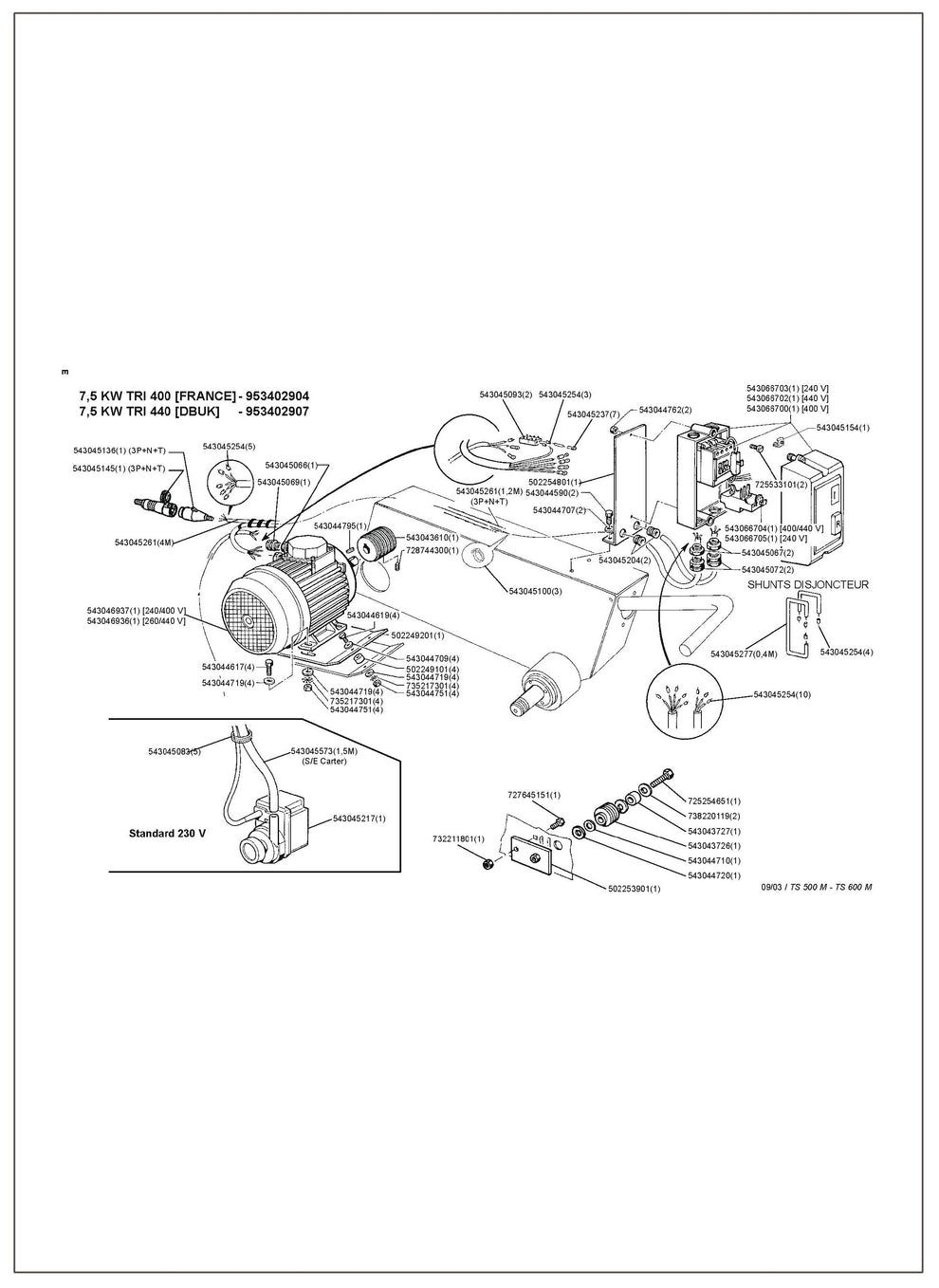 Image 1 Parts For TS 600 M By Husqvarna
