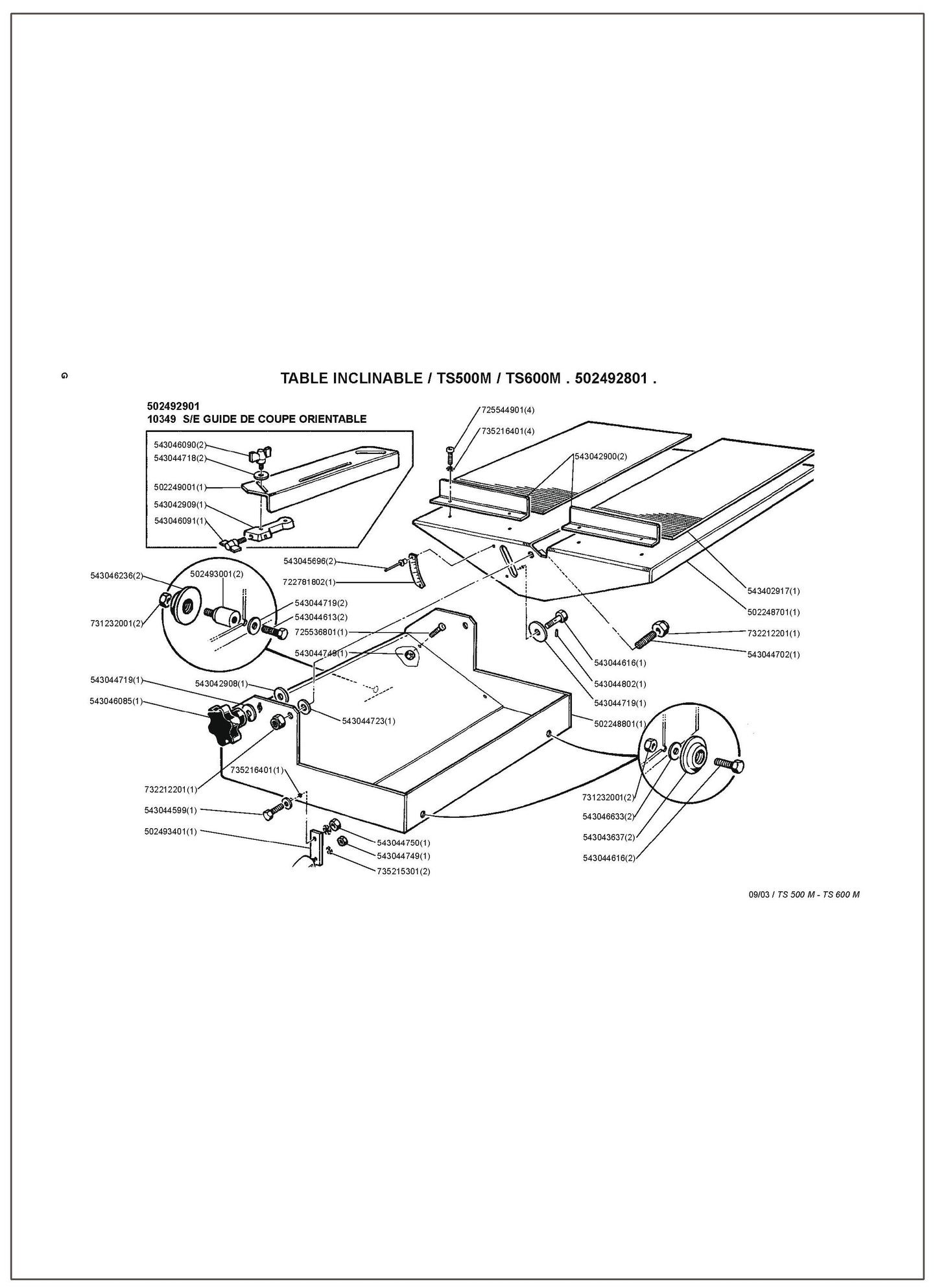 Image 3 Parts For TS 600 M By Husqvarna