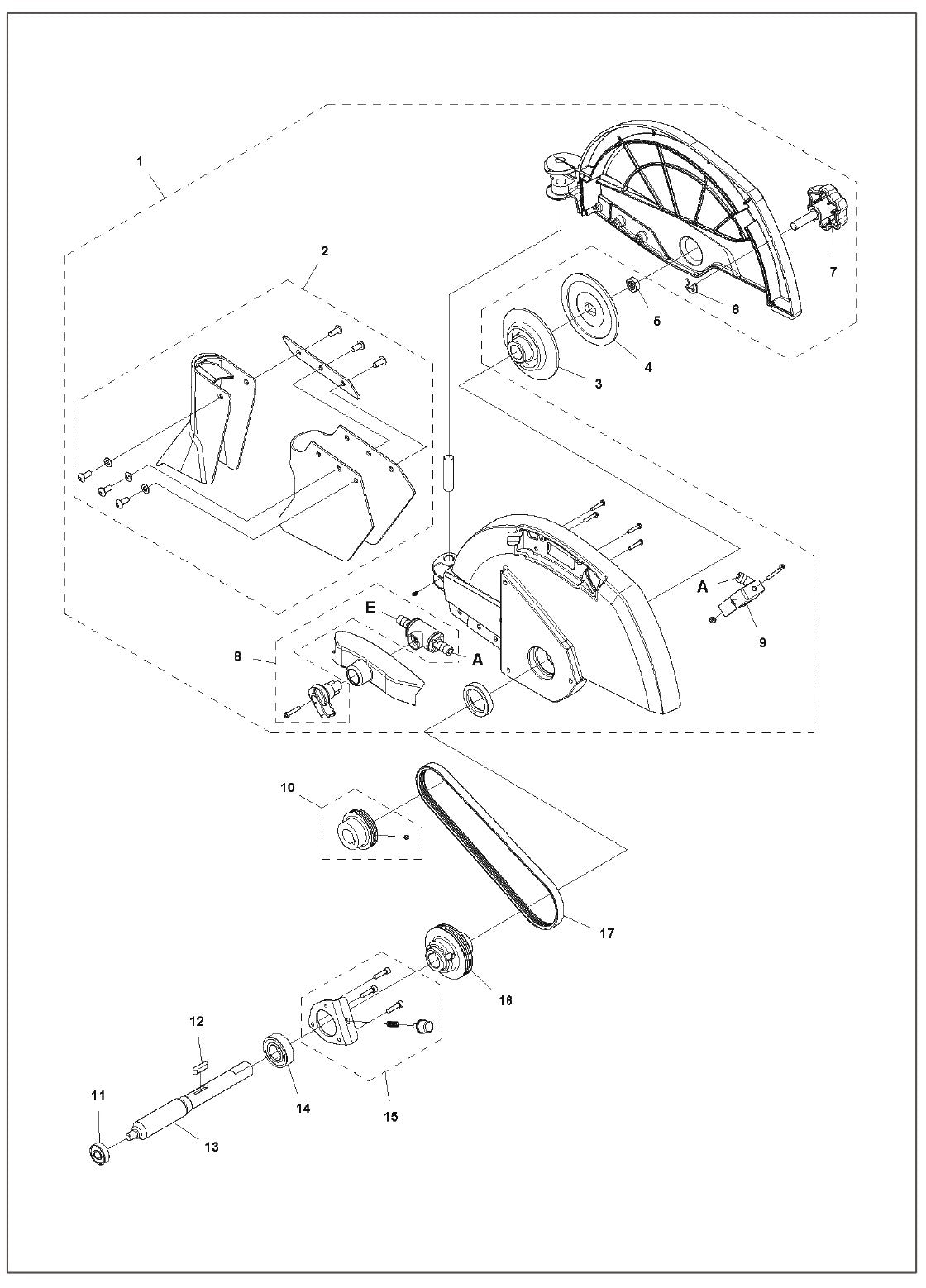 Image 7 Parts For TS 90 By Husqvarna