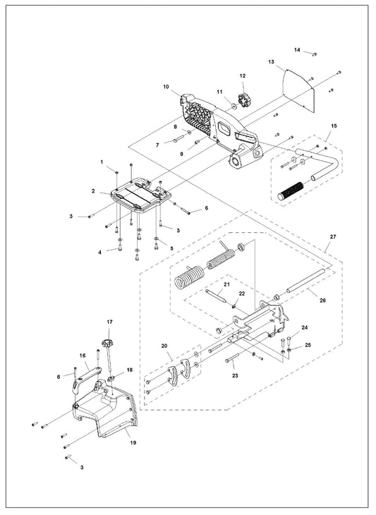 Image 8 Parts For TS 90 By Husqvarna
