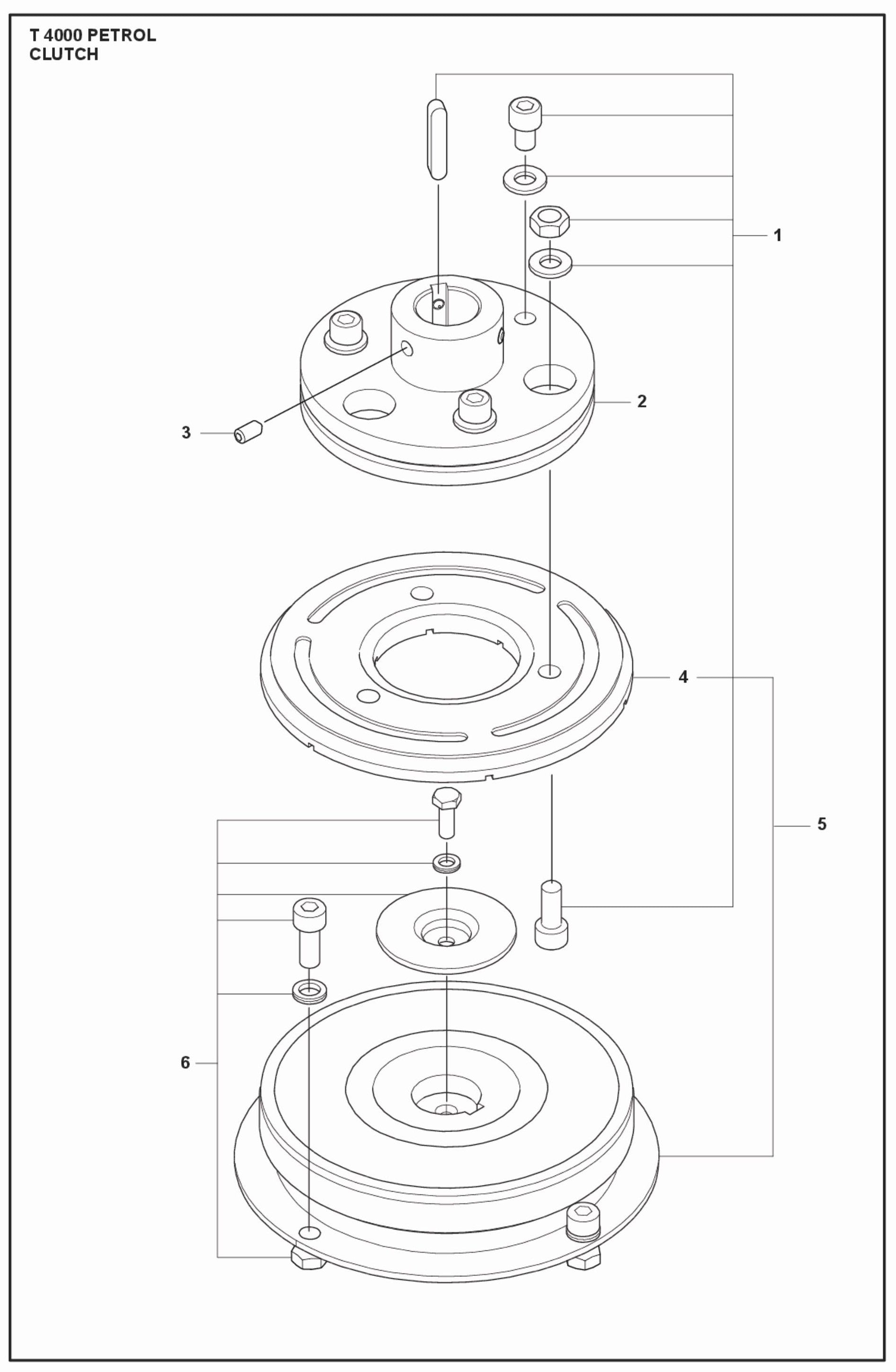 Clutch Parts For T 4000 Petrol Parts By Husqvarna