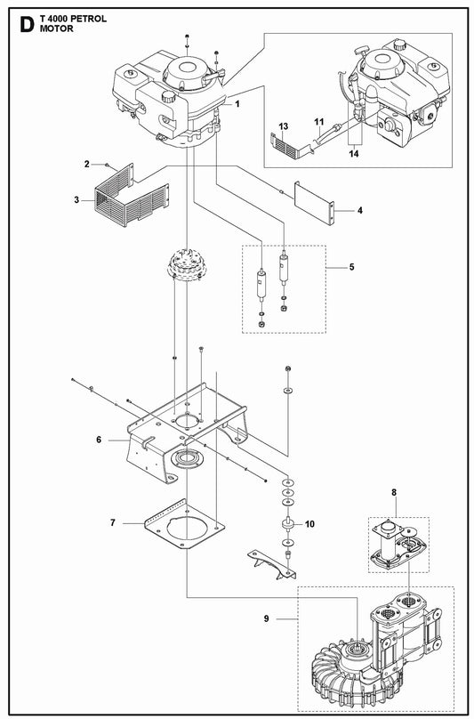 Motor Parts For T 4000 Petrol Parts By Husqvarna
