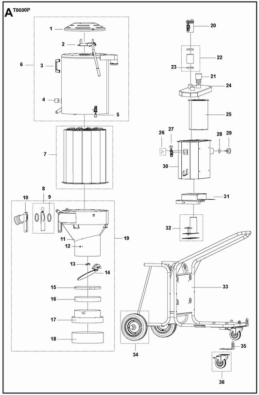 T8600P Parts For T 8600 Propane By Husqvarna	