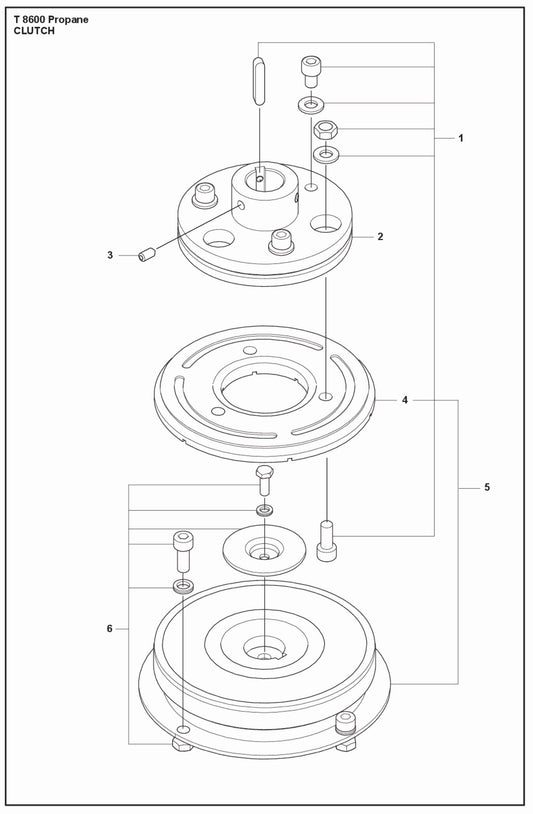 Clutch Parts For T 8600 Propane By Husqvarna
