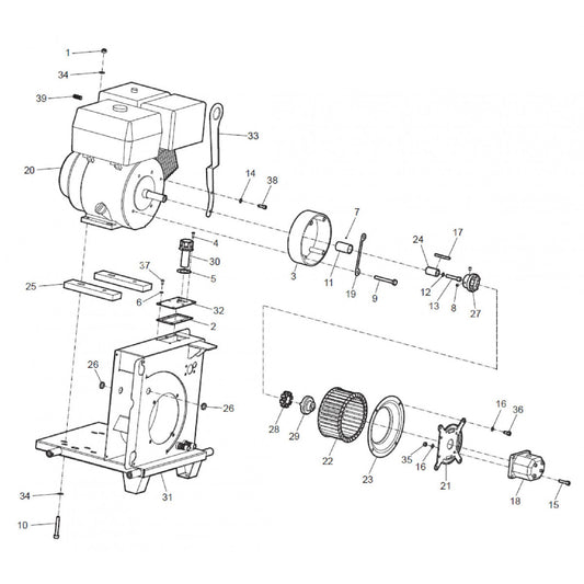 LP 13-30 P Tank and Engine