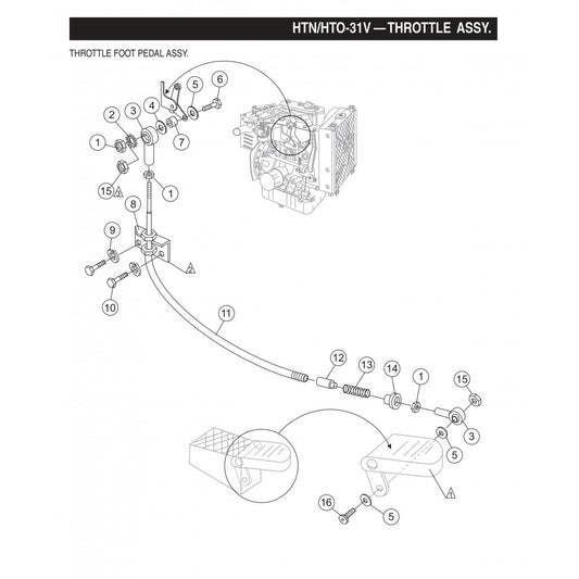 HTN-31VTCSL5 HTO-31VTCSL5 Throttle Assembly