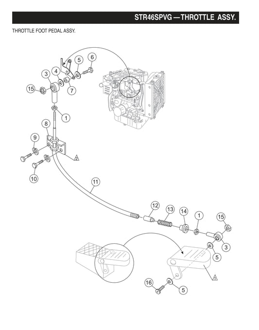 STR46SPVG STOW-Throttle Assembly
