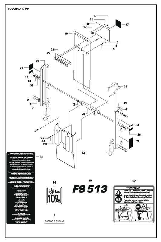 Toolbox 13 HP For FS520 By Husqvarna