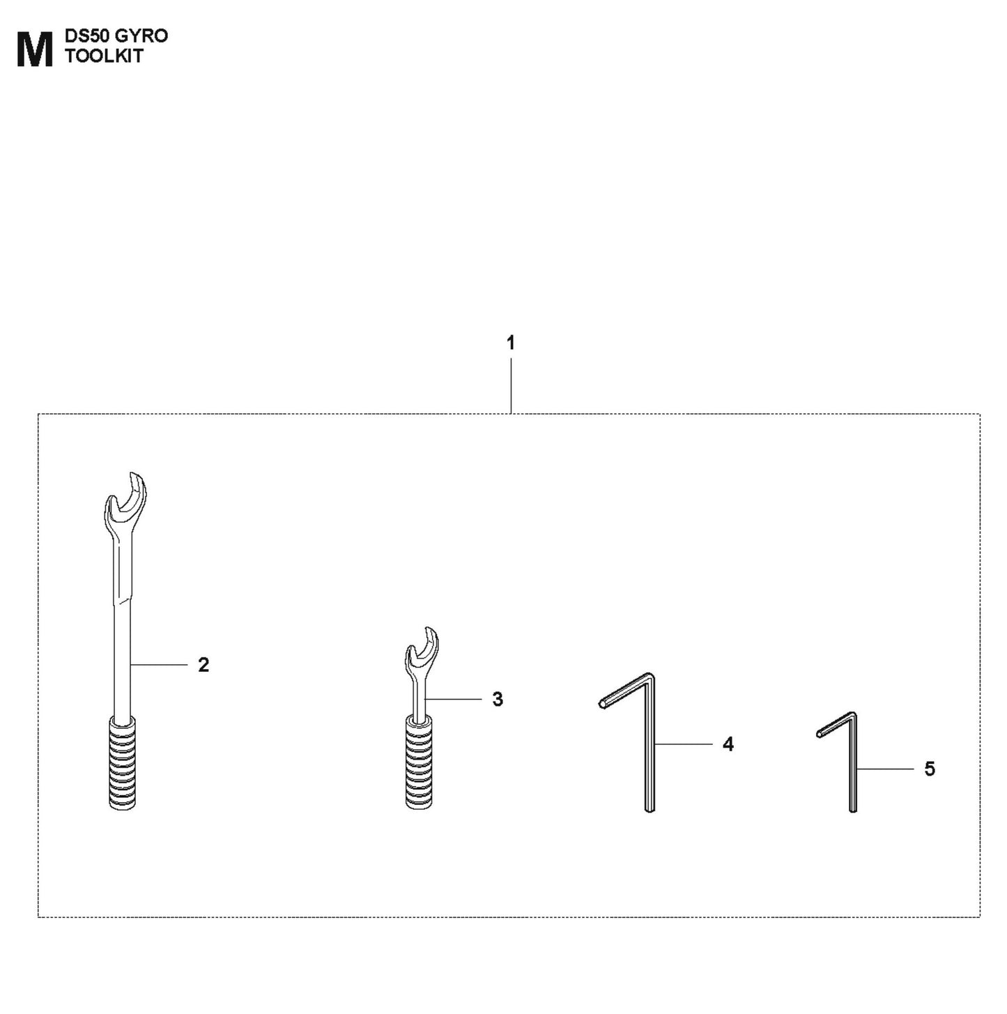 Toolkit Parts for DS 50 Gyro By Husqvarna