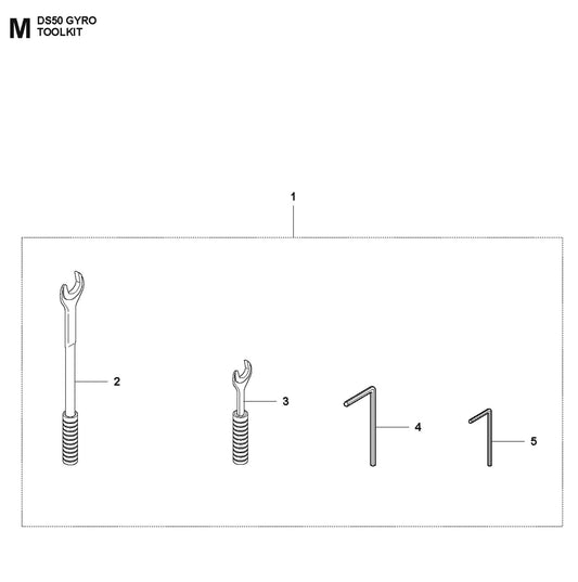 Toolkit Parts for DS 50 Gyro By Husqvarna