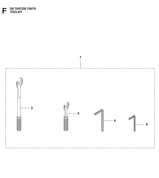 Toolkit  Parts for DS 70 ATS By Husqvarna