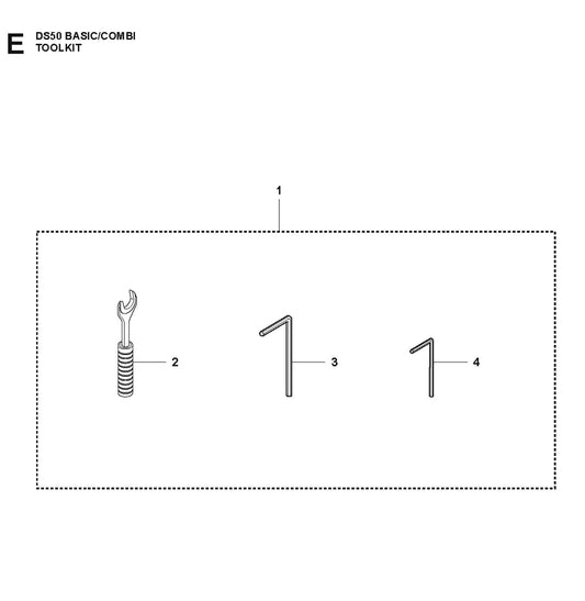 Toolkit Parts For DS 50 Combi By Husqvarna