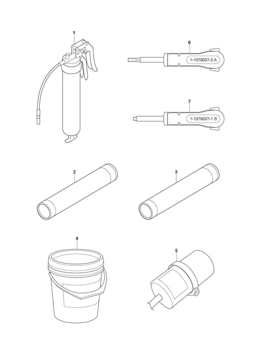 Tools and Accessories Parts for DXR 95 By Husqvarna