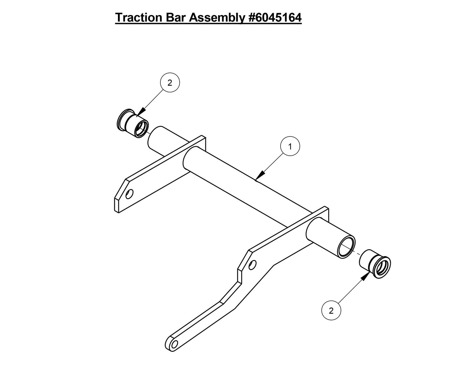 CC4144DXL Traction Bar Assembly