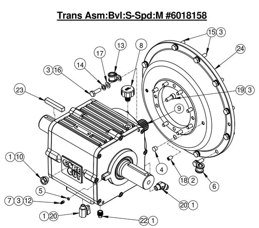 CC7574DK Trans Asm:Bvl:S-Spd:M