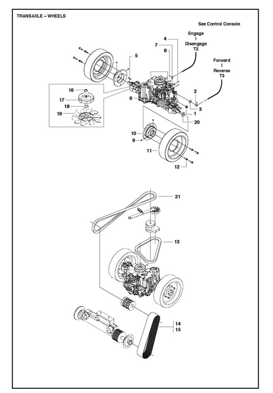 Transaxle-Wheels  For FS513 By Husqvarna