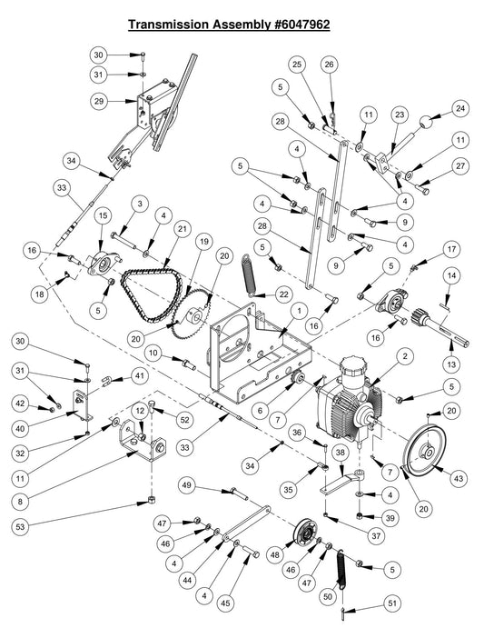 CC2500 Transmission Assembly 