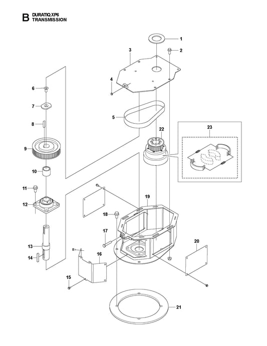 Transmission Parts For HTC XP6 By Husqvarna