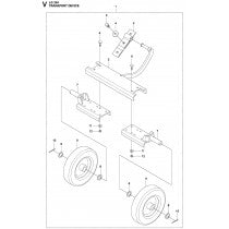 Transport Device Parts For LG 204 Diesel By Husqvarna