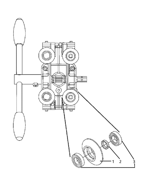Travel Lever Parts for DS 160 By Husqvarna