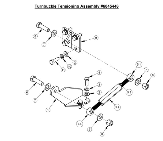 CC4144DXL-3 Turnbuckle Tensioning Assembly