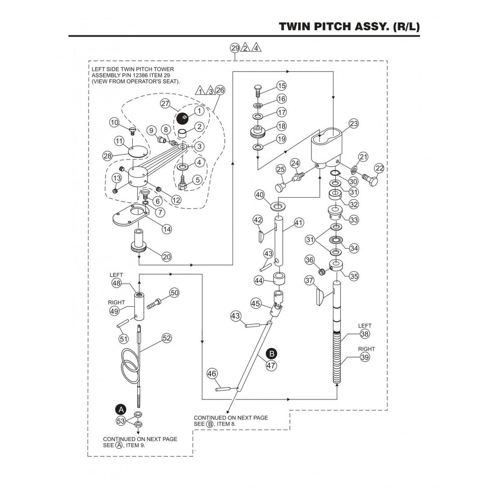 HTN27KTCSL HTN28KTCSL Twin Pitch Assembly (R/L) Fig 2