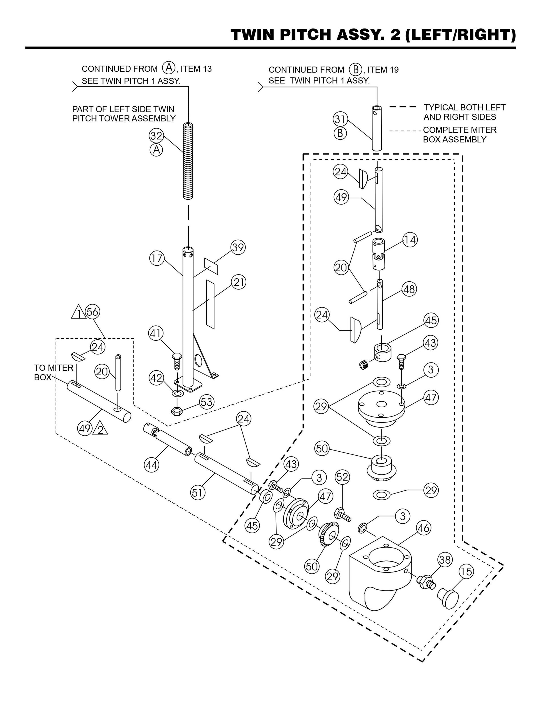 HHN31VTCSL5 Twin Pitch Assembly 2 (Left/Right) 