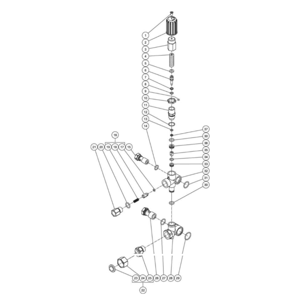 2703-8MHB, 2703-8MRB Unloader Assembly Parts By Mi-T-M 