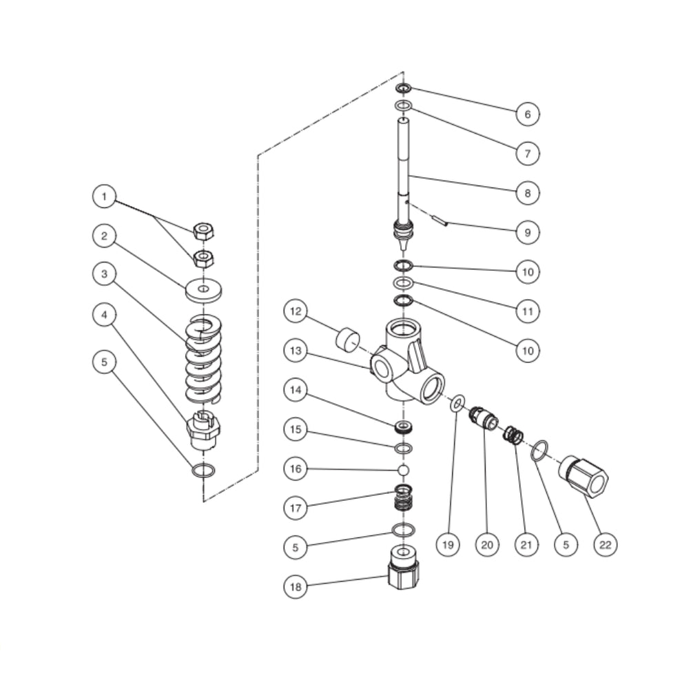 CWC-6004-2MGH, CWC-6004-3MGH, CWC-6004-4MGH Unloader Assembly Parts by MI-T-M