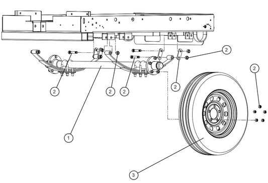 V Series Night-Lite Pro II Universal Frame and Axle Parts By Allmand 