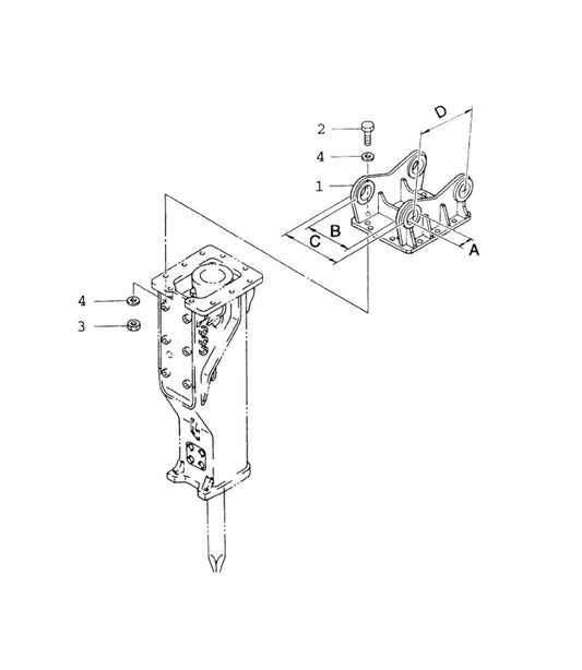 Universal Top Cap Parts for FX770 By Husqvarna