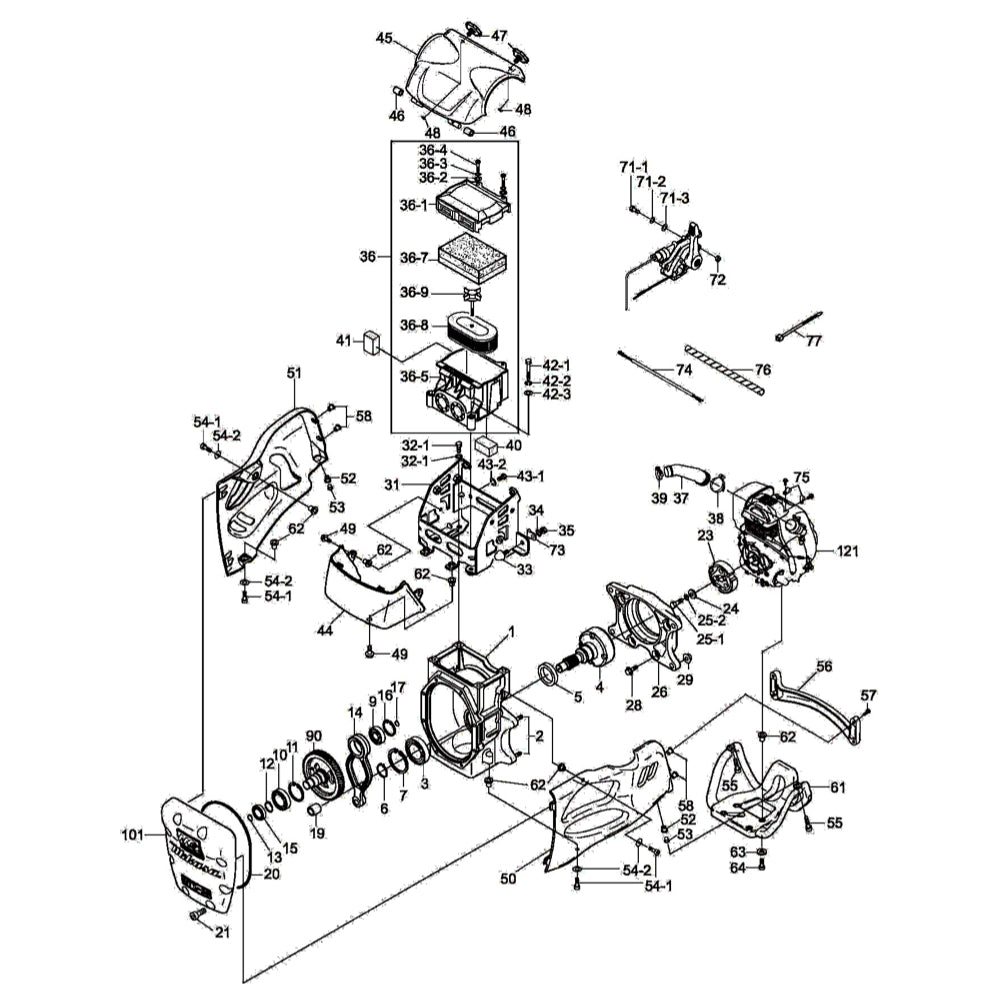 040006304 Bearing for MTX60HD Jumping Jack Rammer by Multiquip Mikasa