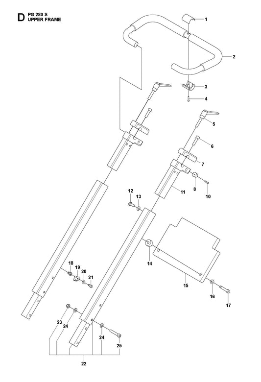 Upper Frame Parts For PG 280 S v.1 By Husqvarna