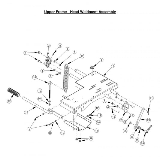 CC500MXL2 Upper Frame - Head Weldment Assembly