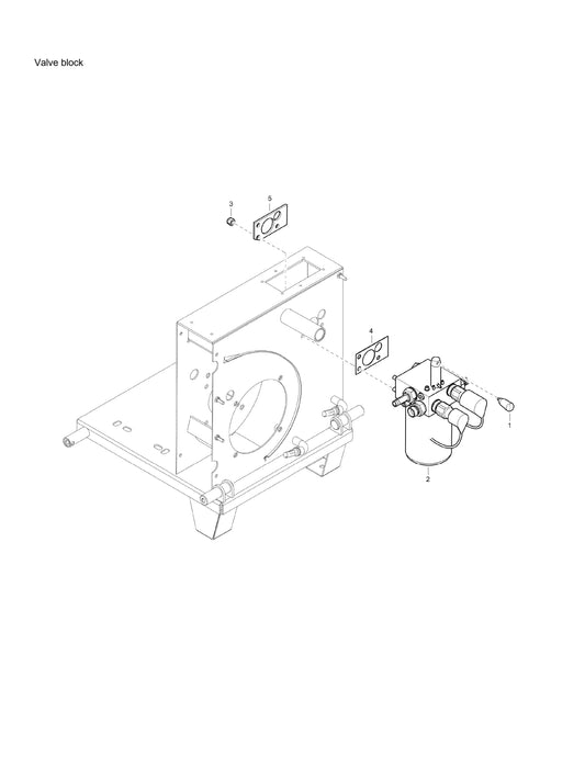 PAC E 6 s/n BGF000001 Hydraulic Power Pack Valve Block Assembly Parts By Chicago Pneumatics 
