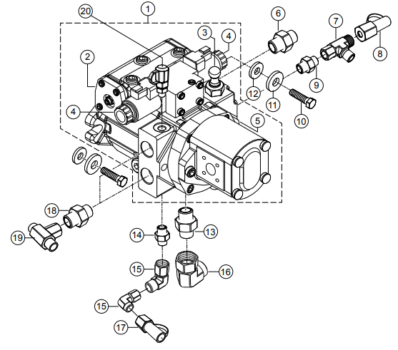 AAAA RX1575- Variable Displacement Pump Assembly Parts By Multiquip