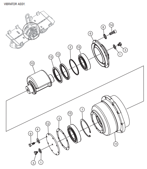 P33/24 HHM-HHMR — Vibrator Assembly Parts By Multiquip
