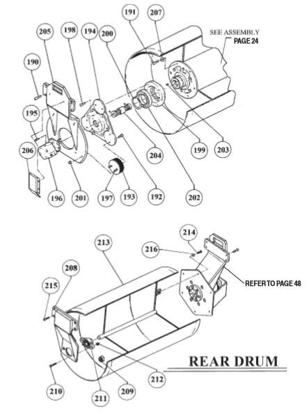 A VR-36HA — Rear Parts By Multiquip