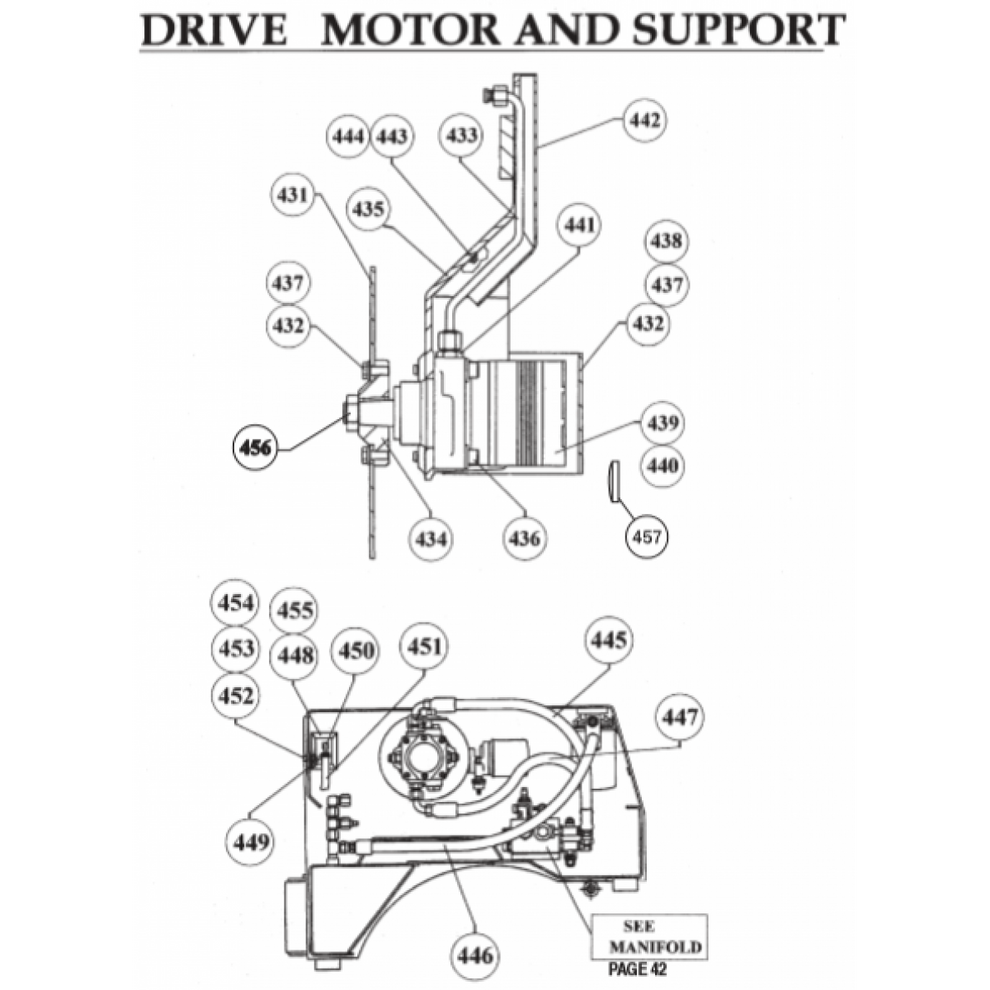 A VR-36HA —Drive Motor, Tubes, Hoses, Fuel Pump Parts By Multiquip