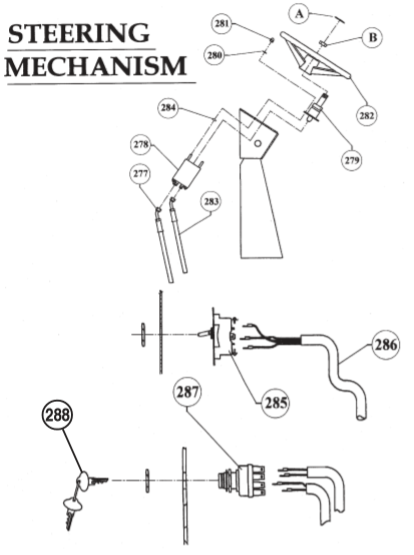 A VR-36HA —Steering Column & Switches Parts By Multiquip
