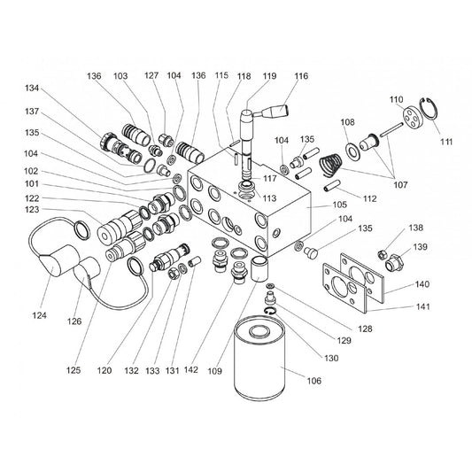 LP 18 TWIN PE PAC Valve block