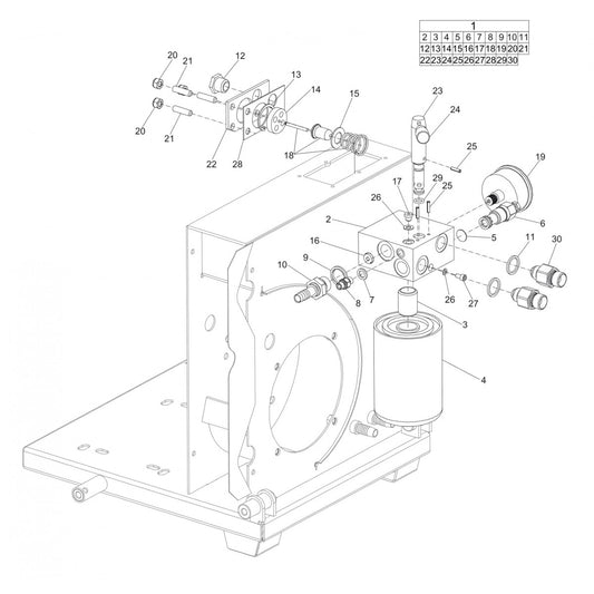 LP 9-20 P PAC  (Valve block LP 9-20 P PAC)