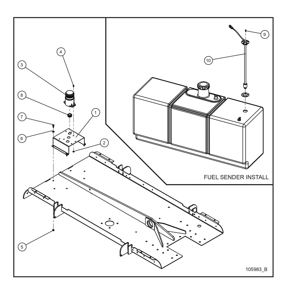 Vertical Tower Low Fuel Beacon Parts By Allmand
