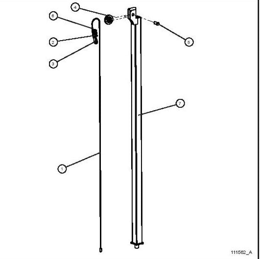 NIGHT-LITE E-SERIES ELECTRIC WINCH PORTABLE LIGHTS Vertical Tower Section 4 parts by allmand