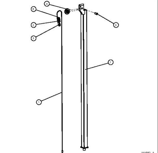 NIGHT-LITE E SERIES MANUAL WINCH Vertical Tower Section 4 parts by allmand